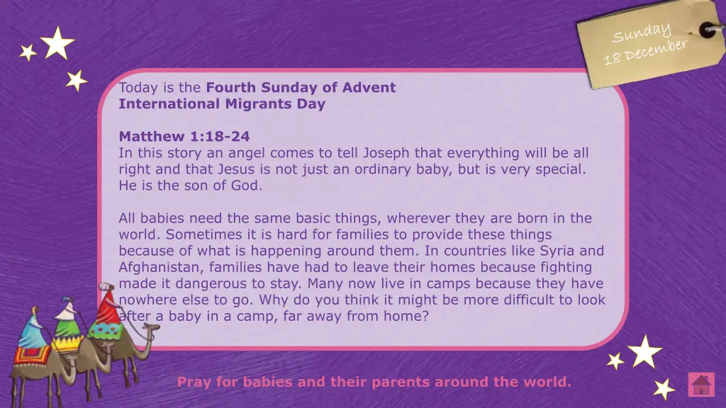 today is the fourth sunday of advent