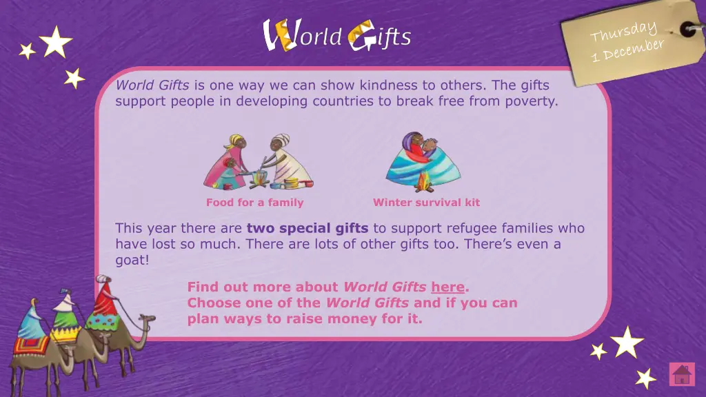 world gifts is one way we can show kindness