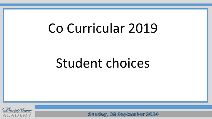 co curricular 2019