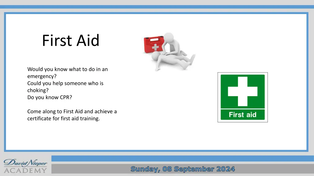 first aid