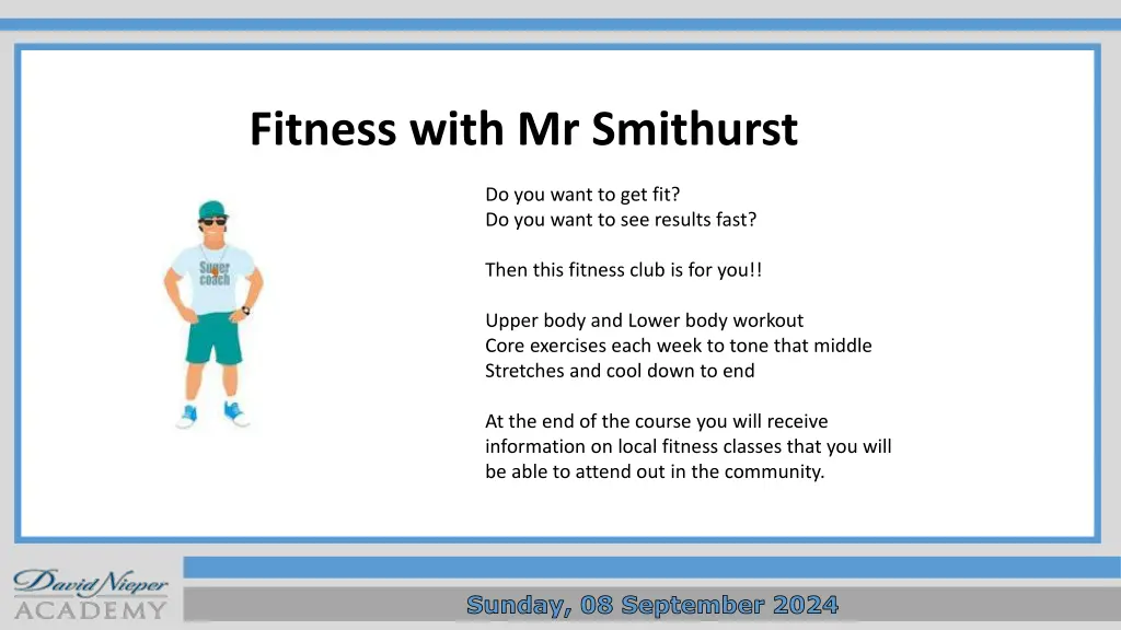 fitness with mr smithurst