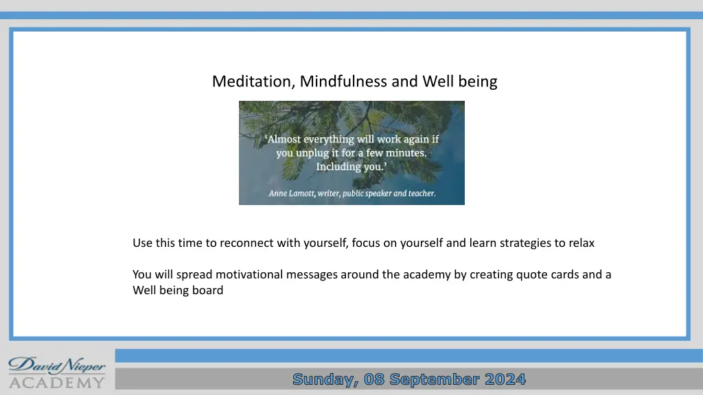 meditation mindfulness and well being