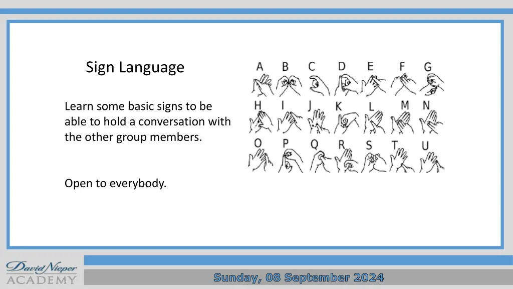 sign language