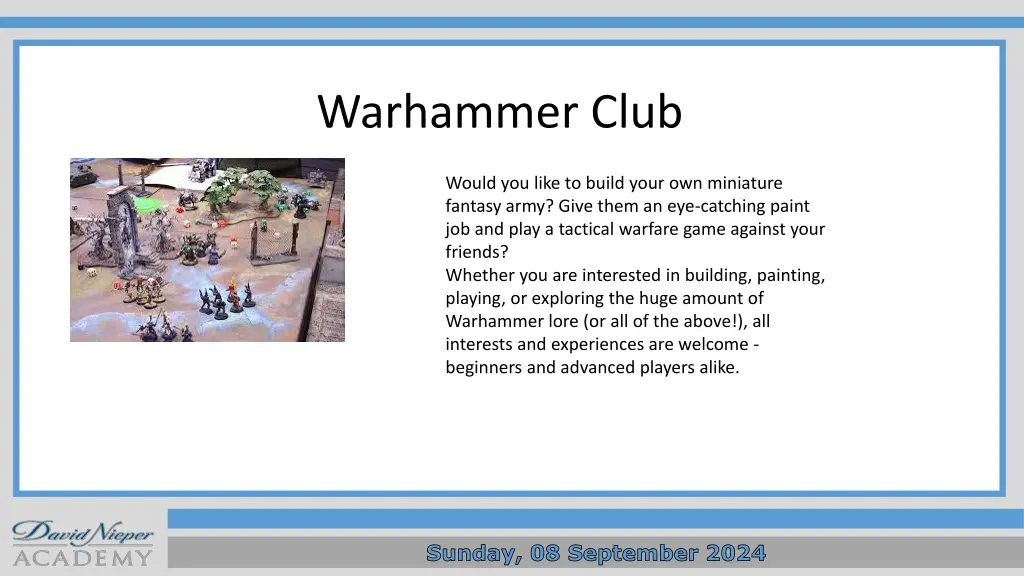 warhammer club