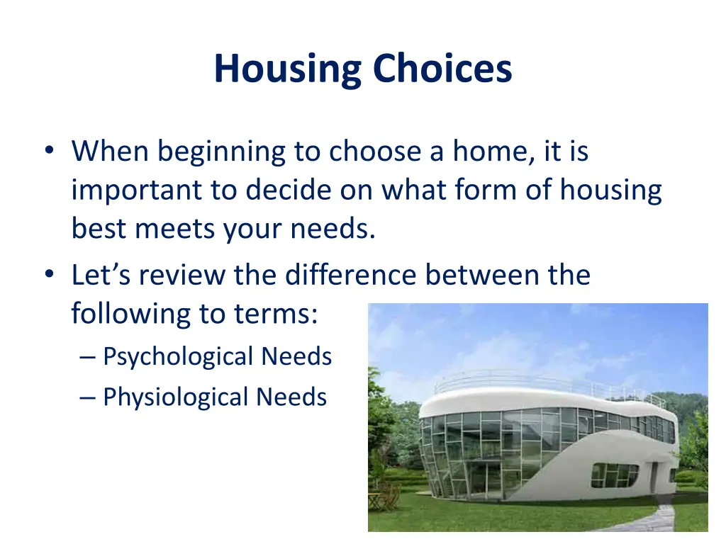 housing choices 1