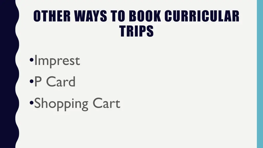 other ways to book curricular trips