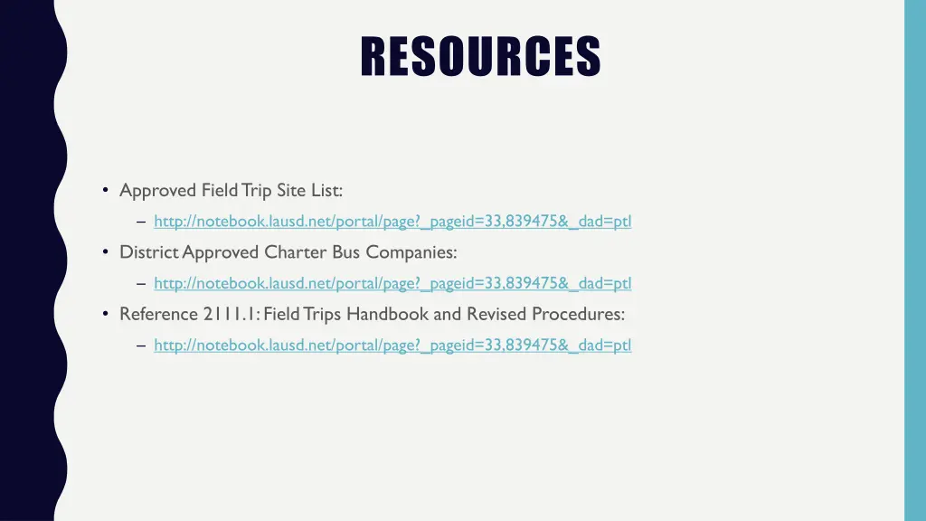 resources