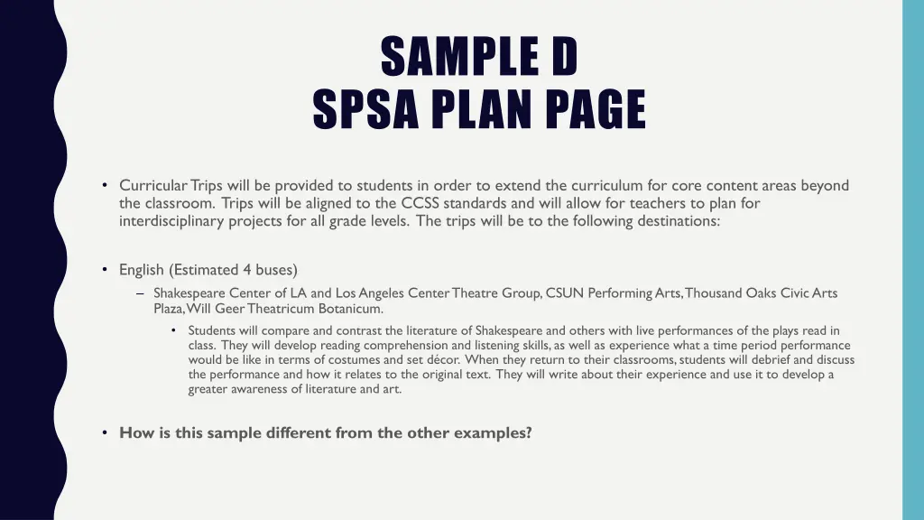 sample d spsa plan page