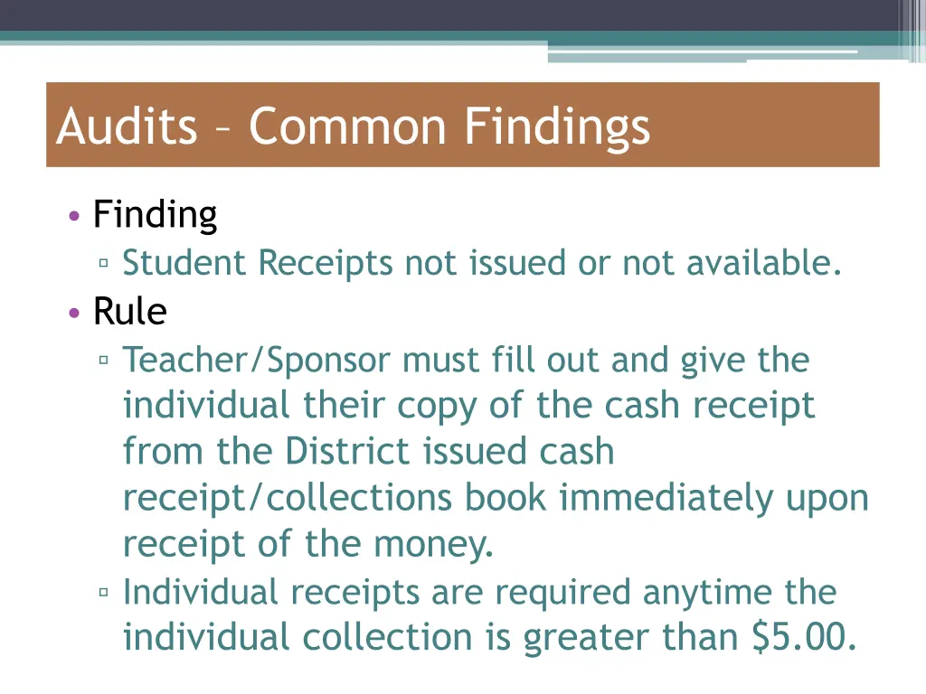 audits common findings 1