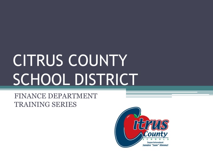 citrus county school district finance department