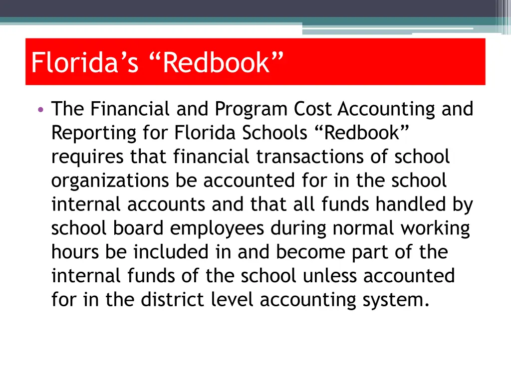 florida s redbook