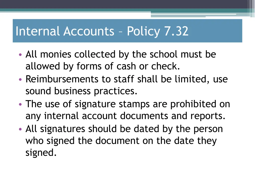 internal accounts policy 7 32 2