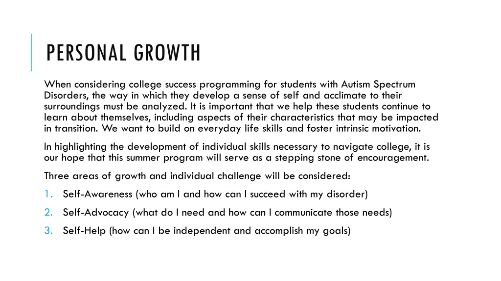 personal growth