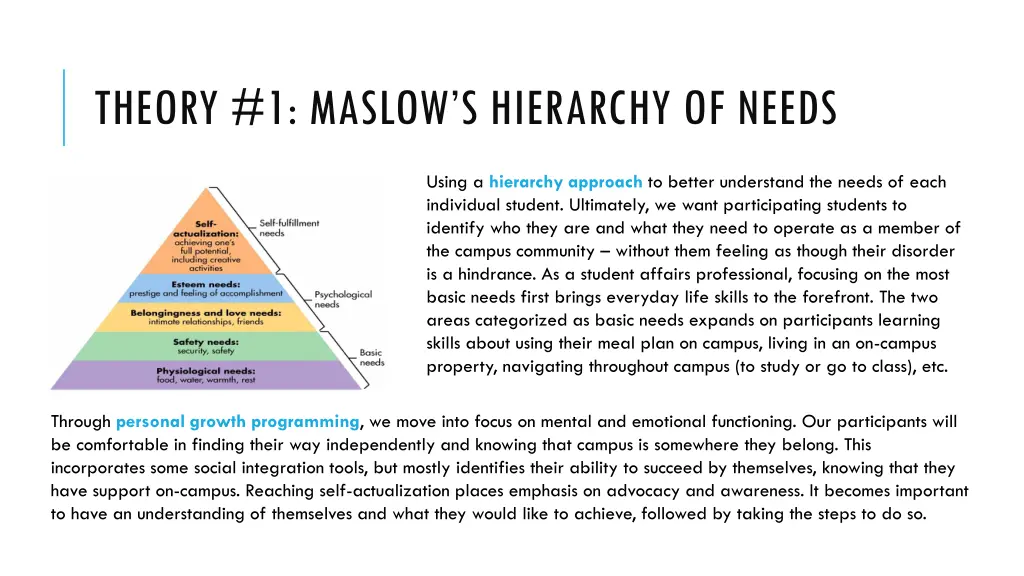 theory 1 maslow s hierarchy of needs