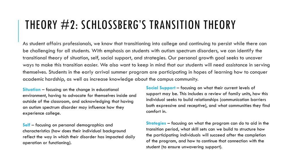 theory 2 schlossberg s transition theory