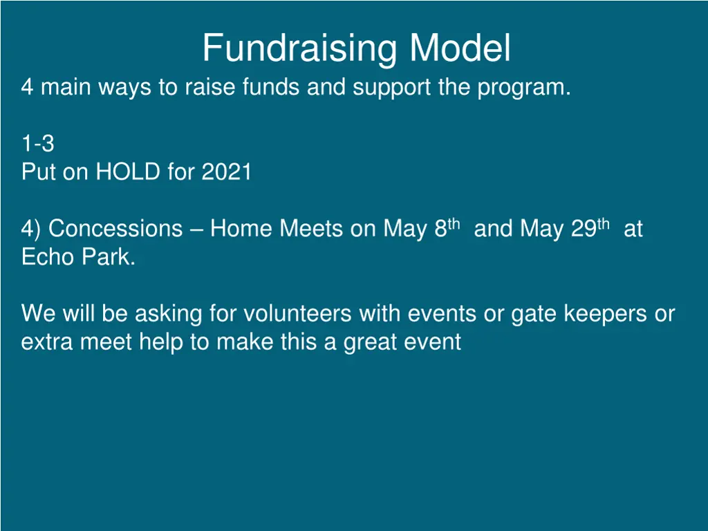 fundraising model