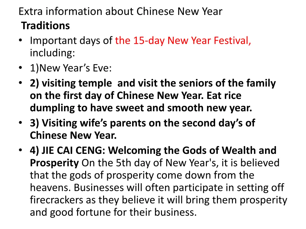 extra information about chinese new year