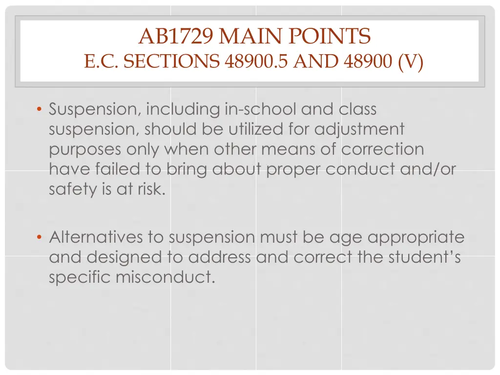 ab1729 main points e c sections 48900 5 and 48900