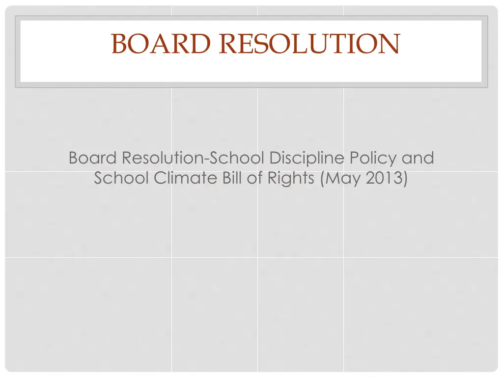 board resolution