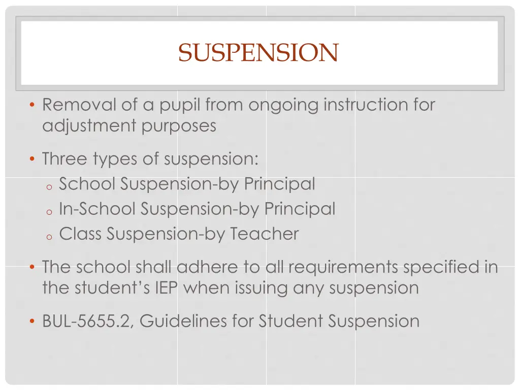 suspension