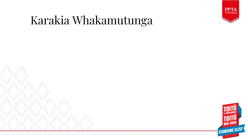 karakia whakamutunga