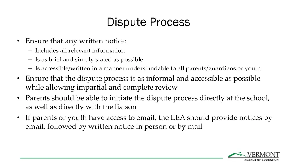 dispute process