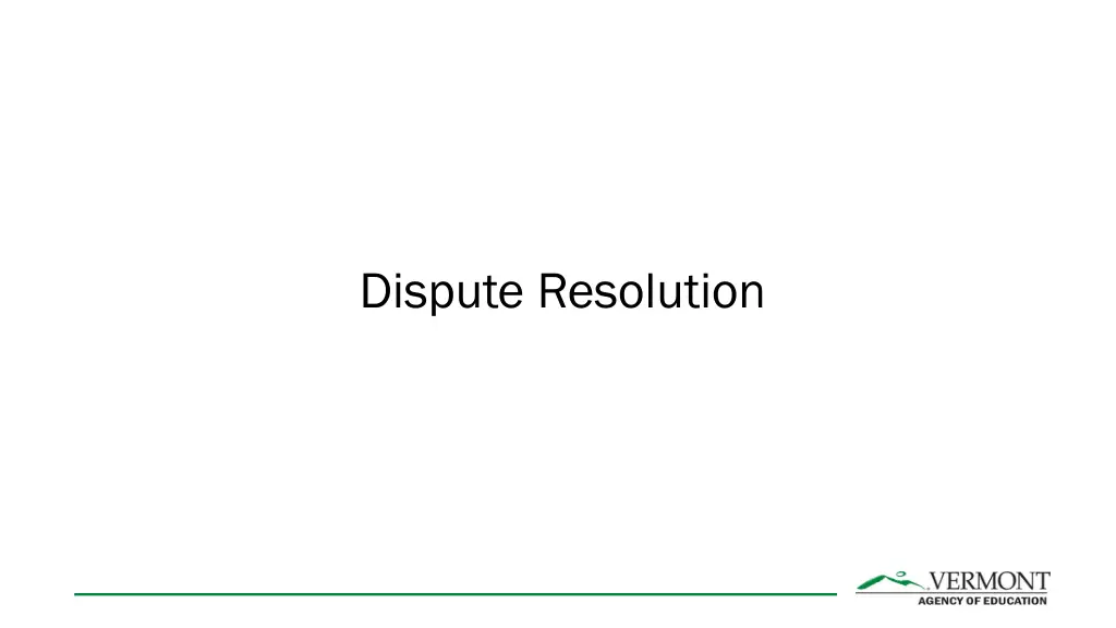 dispute resolution