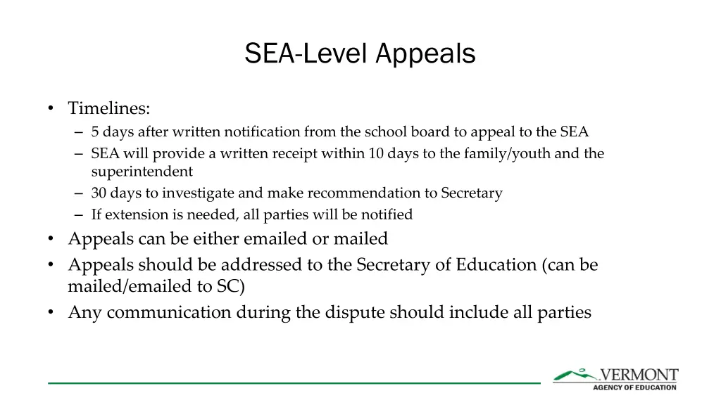 sea level appeals