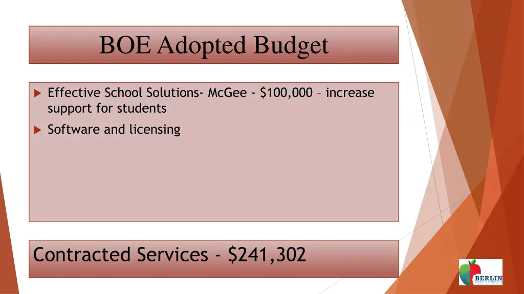 boe adopted budget 10