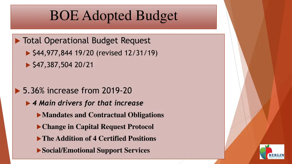 boe adopted budget 5