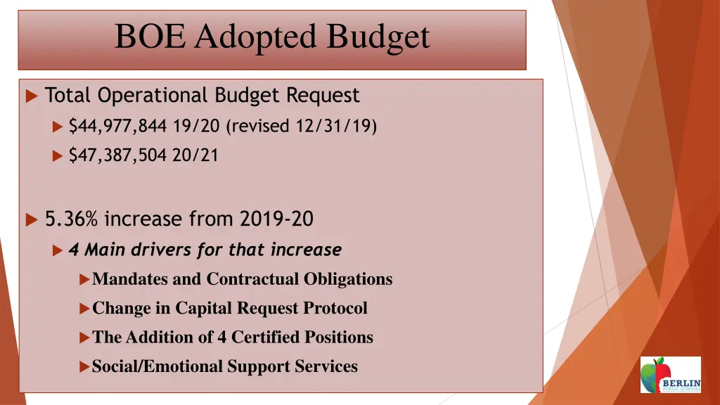 boe adopted budget 7