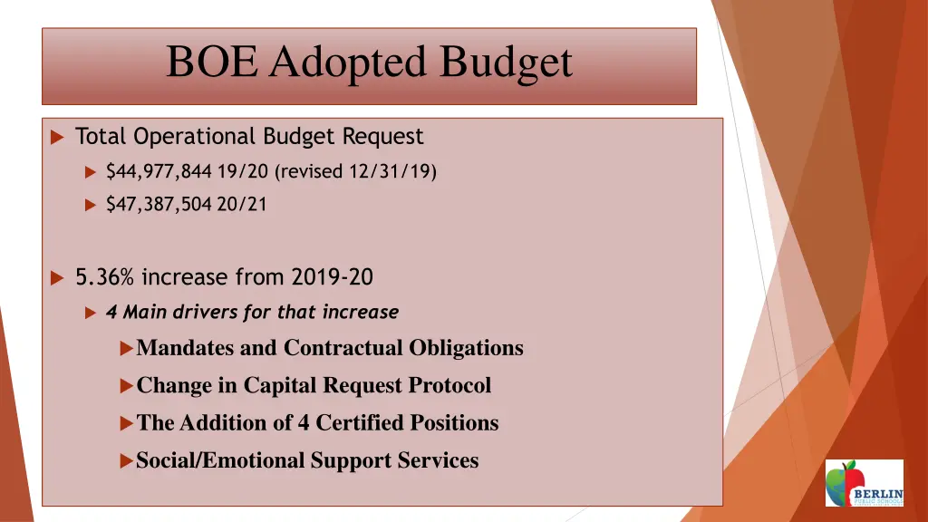 boe adopted budget 9