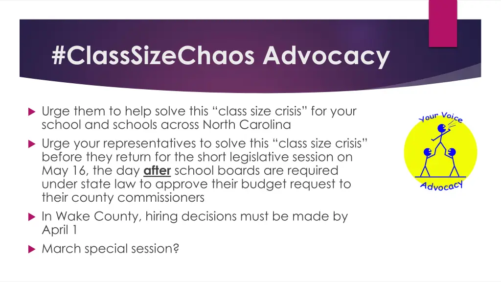 classsizechaos advocacy 1