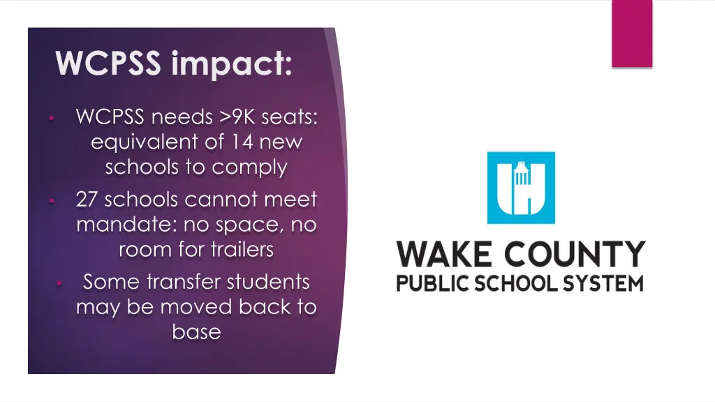 wcpss impact