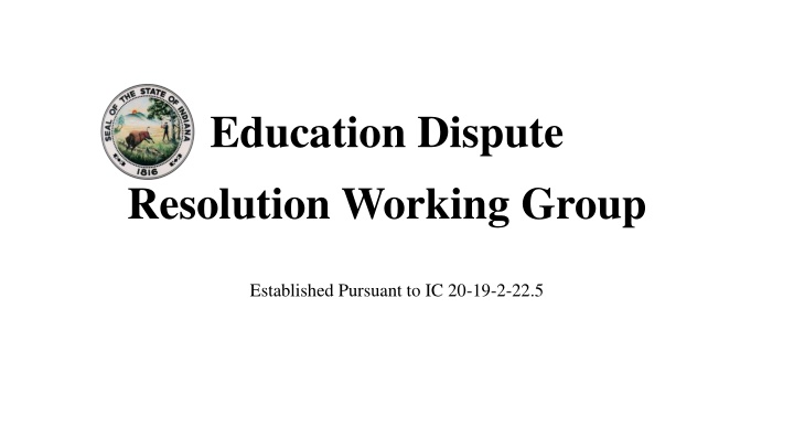 education dispute l resolution working group