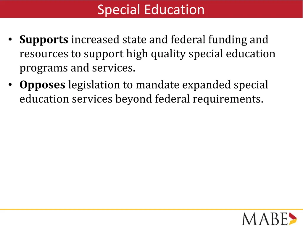 special education