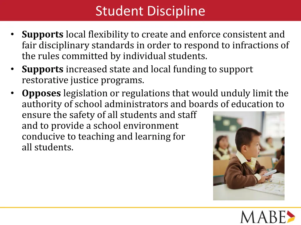 student discipline