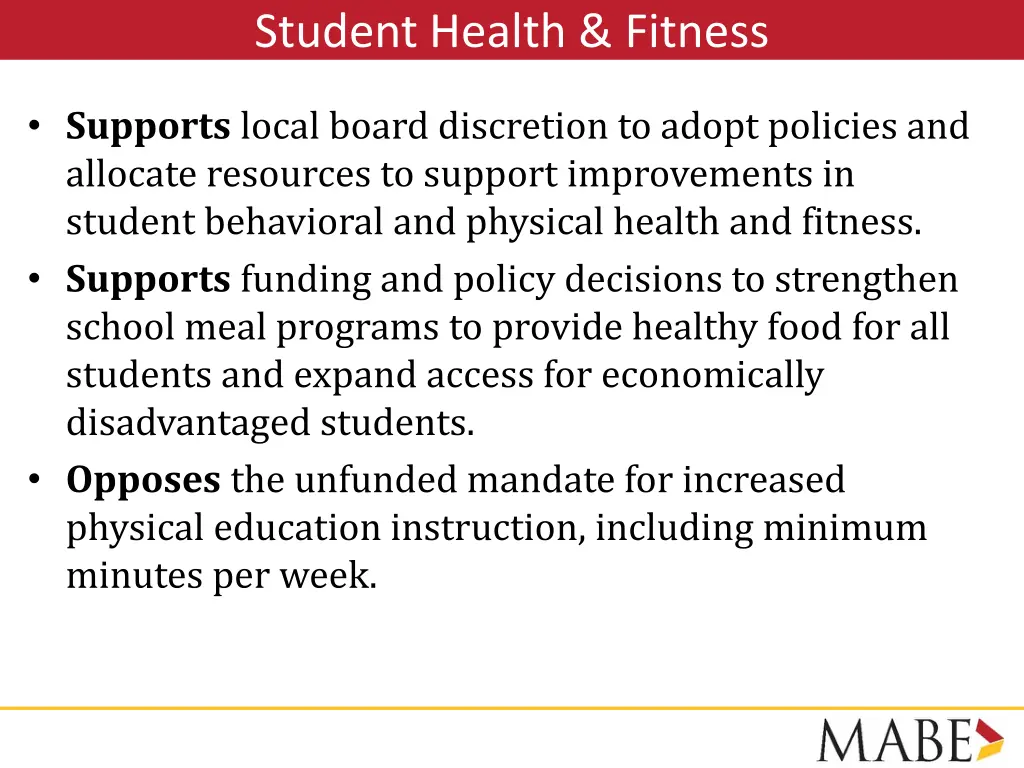 student health fitness