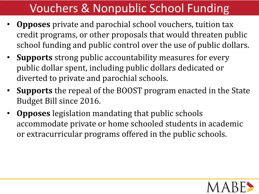 vouchers nonpublic school funding opposes private