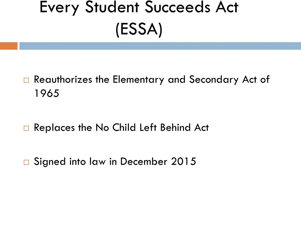 every student succeeds act essa