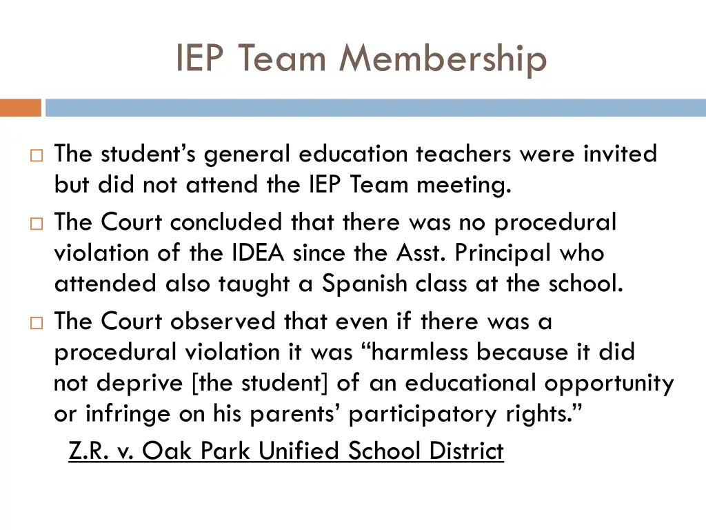 iep team membership