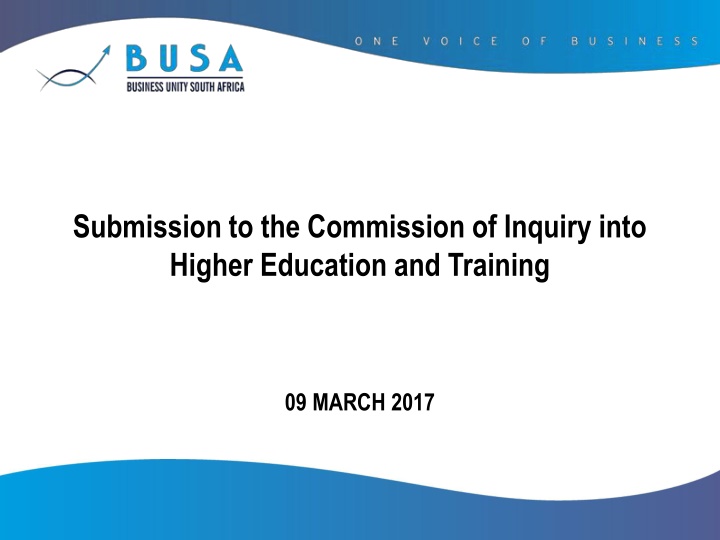 submission to the commission of inquiry into