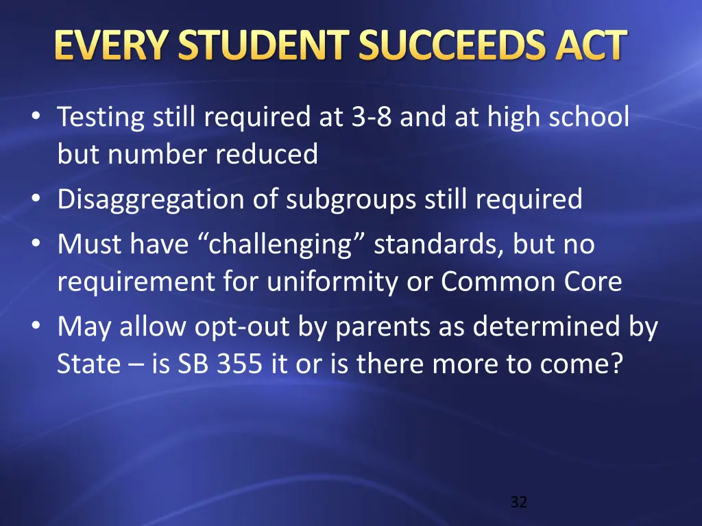 every student succeeds act