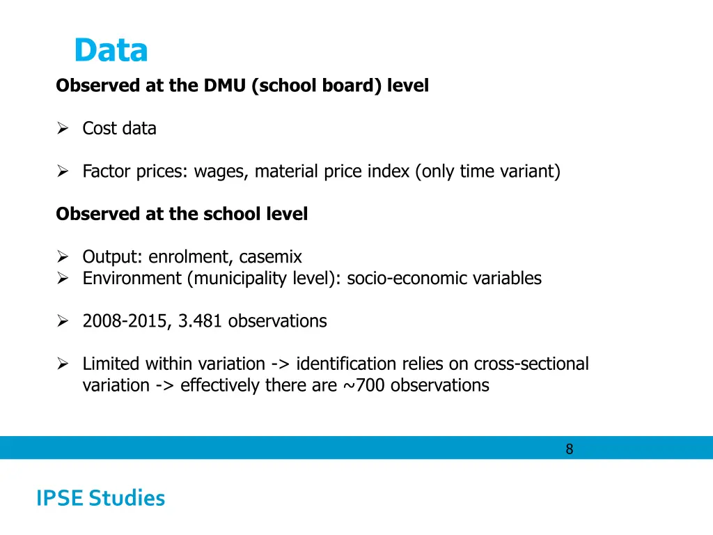 data observed at the dmu school board level