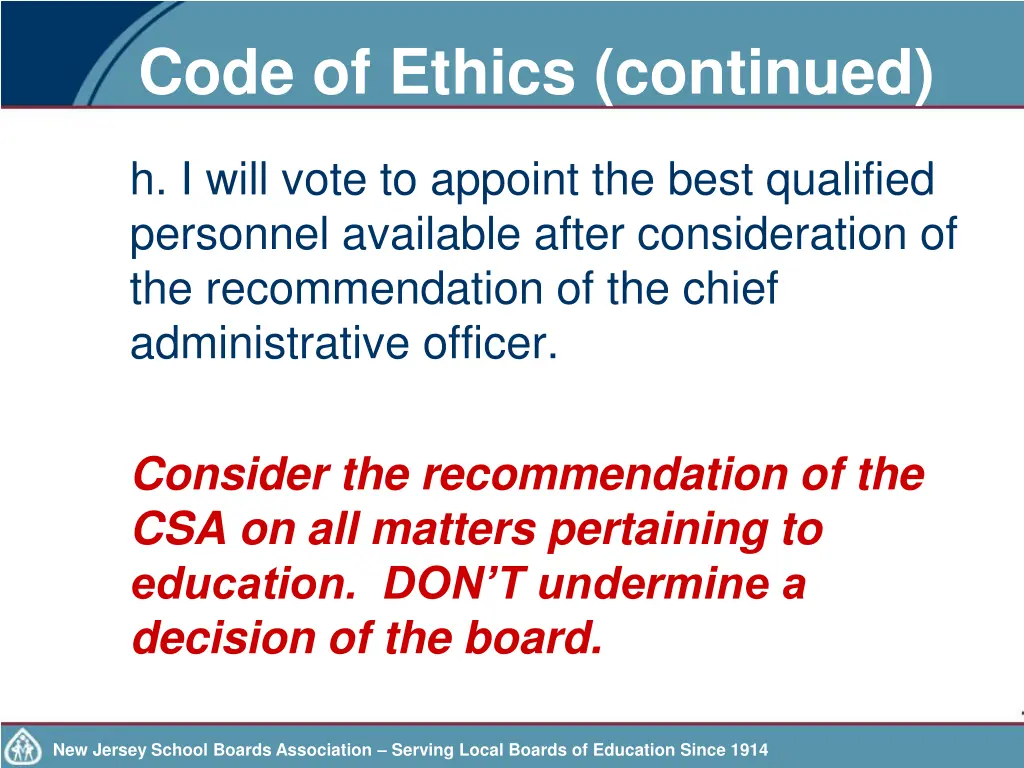 code of ethics continued 5