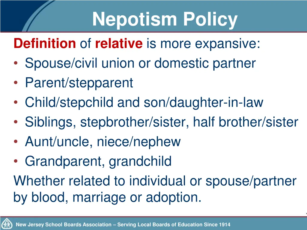 nepotism policy