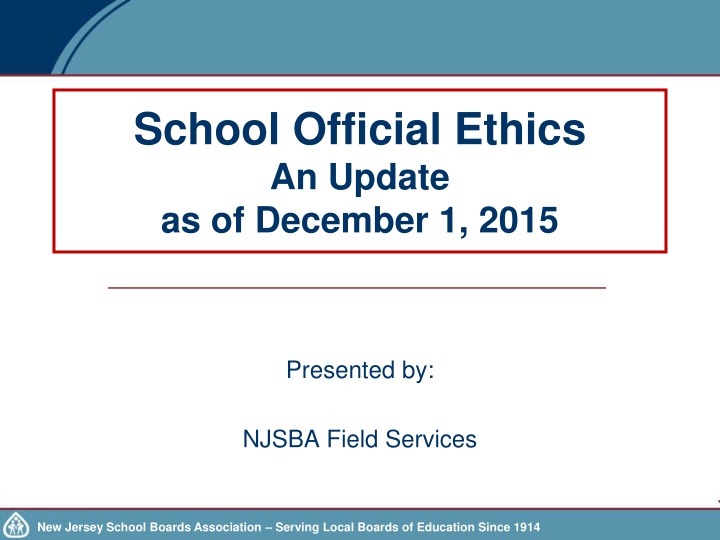 school official ethics an update as of december