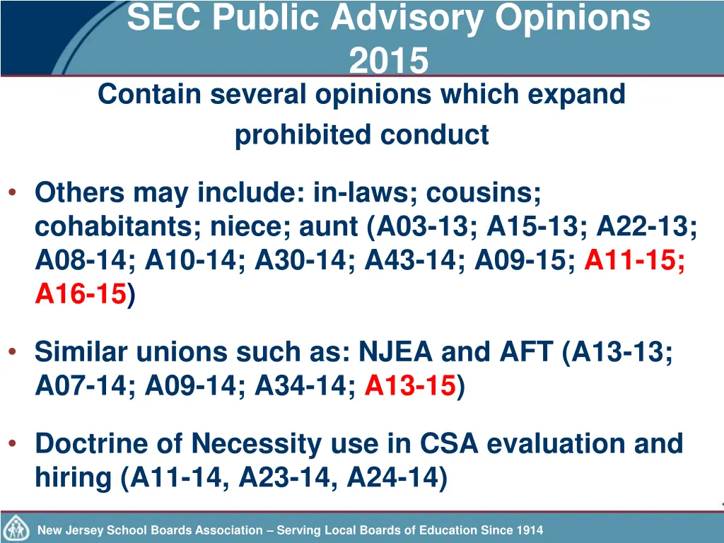 sec public advisory opinions 2015 contain several