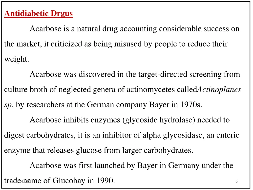 antidiabetic drgus