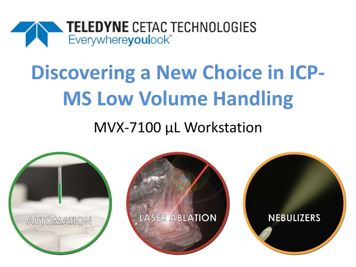 discovering a new choice in icp ms low volume